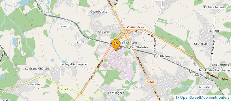 localisation de l'entreprise LR INVEST à COUZEIX