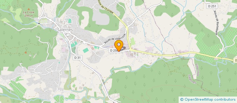 localisation de l'entreprise LR INVEST  SALERNES