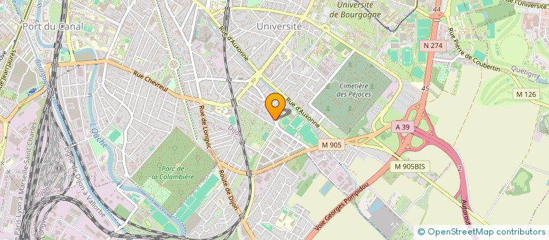 localisation de l'entreprise LR INVEST à DIJON