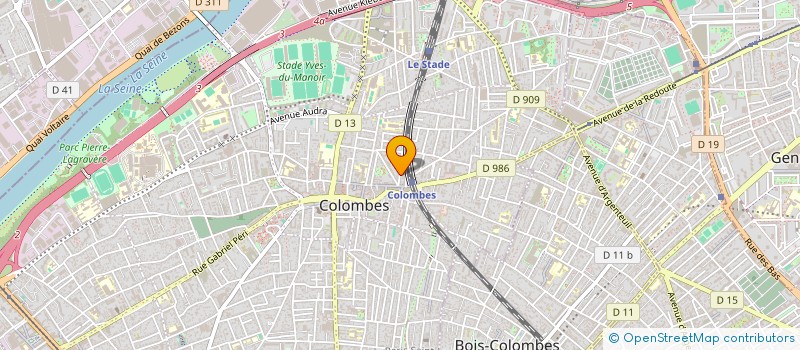 localisation de l'entreprise LR INVEST à COLOMBES
