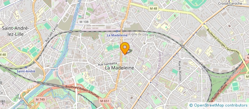 localisation de l'entreprise LR INVEST à LA MADELEINE