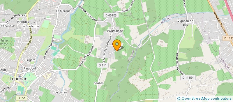 localisation de l'entreprise LR LA GRAVETTE  LEOGNAN