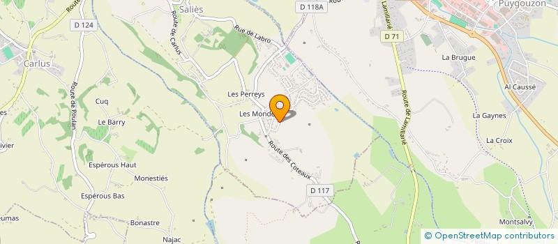 localisation de l'entreprise LR MANGIN  SALIES