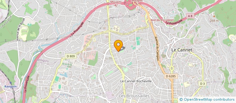 localisation de l'entreprise LR MEDIA CONSULTING à LE CANNET