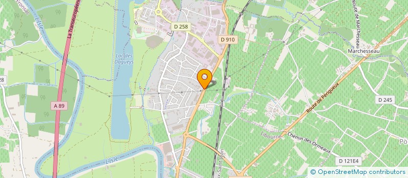 localisation de l'entreprise LR.MESURES  LIBOURNE