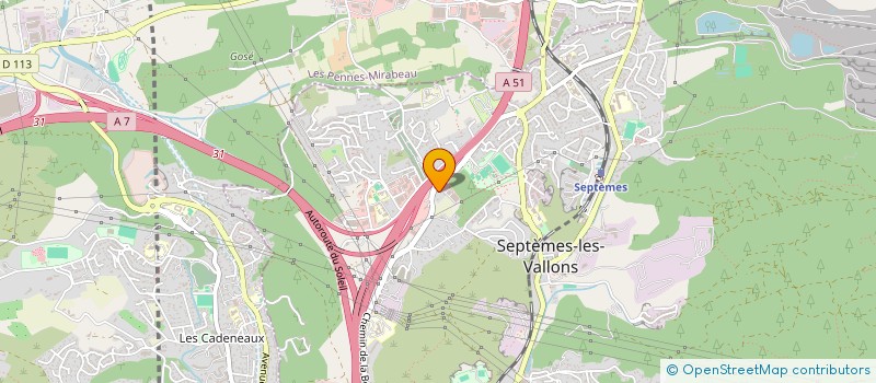 localisation de l'entreprise LR TAXI à SEPTEMES-LES-VALLONS