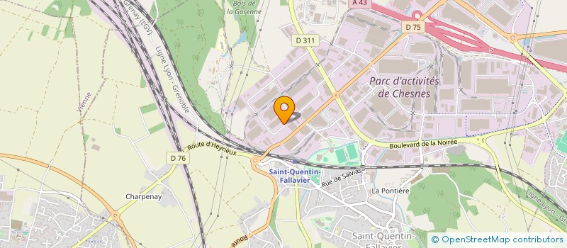 localisation de l'entreprise LR TRI PRESS à SAINT-QUENTIN-FALLAVIER