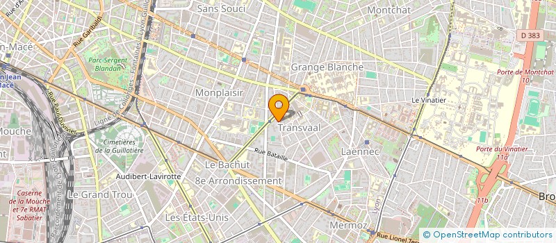 localisation de l'entreprise LR2D  LYON