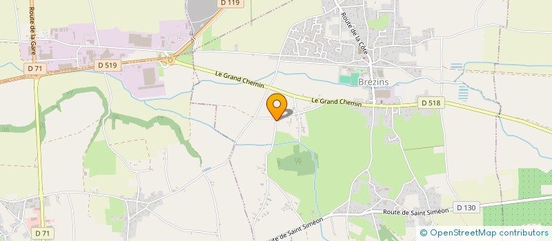 localisation de l'entreprise LR2M  BREZINS