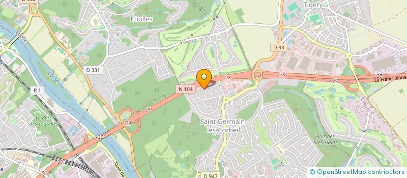 localisation de l'entreprise LR2M  SAINT-GERMAIN-LES-CORBEIL