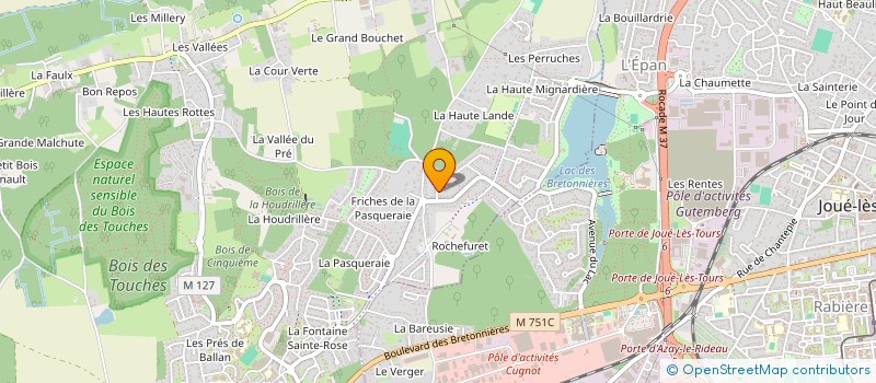 localisation de l'entreprise LR2M-TECH  BALLAN-MIRE