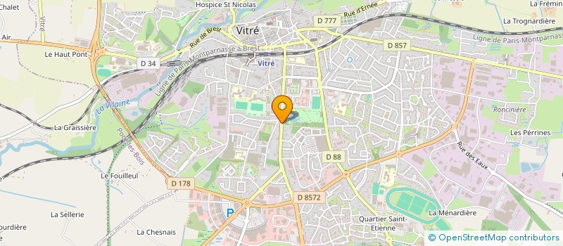 localisation de l'entreprise LR55  VITRE