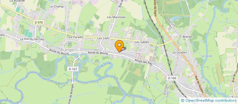 localisation de l'entreprise LRA CONSULTING à BRANGES