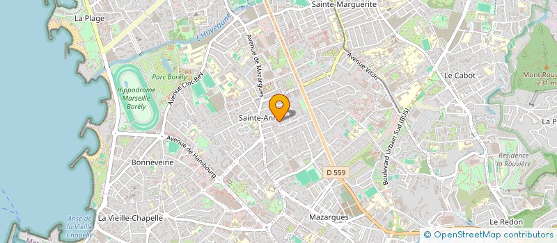 localisation de l'entreprise LRA SAINT MARCEL à MARSEILLE