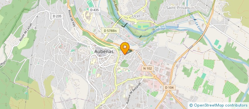 localisation de l'entreprise LRAS à AUBENAS