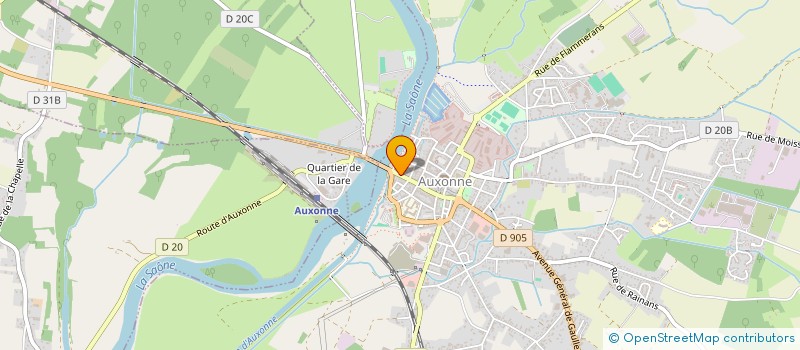 localisation de l'entreprise LRB à AUXONNE