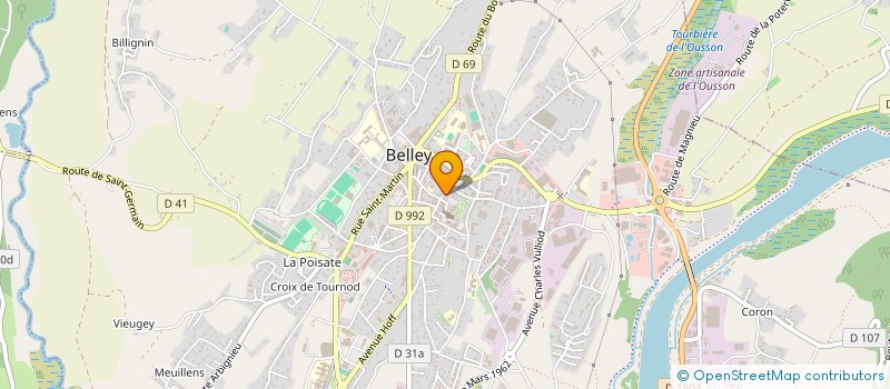 localisation de l'entreprise LRB  BELLEY