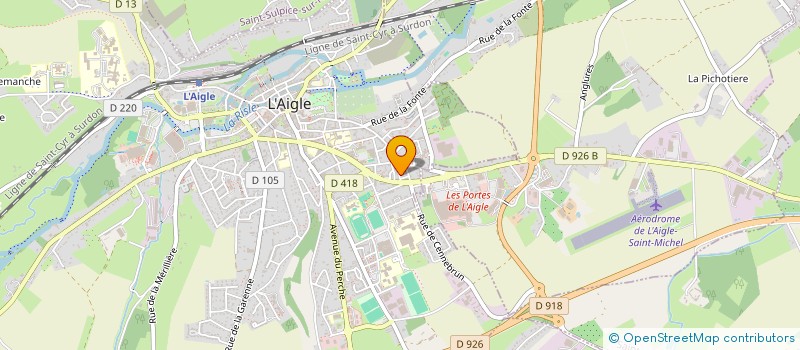 localisation de l'entreprise LRB IMMOBILIER à L'AIGLE