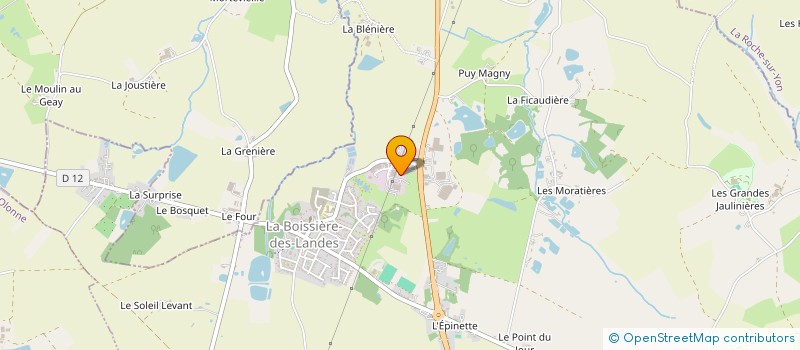 localisation de l'entreprise LRB RESINE  LA BOISSIERE-DES-LANDES