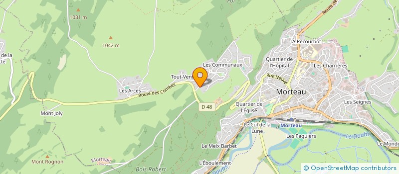 localisation de l'entreprise LRBM  MORTEAU