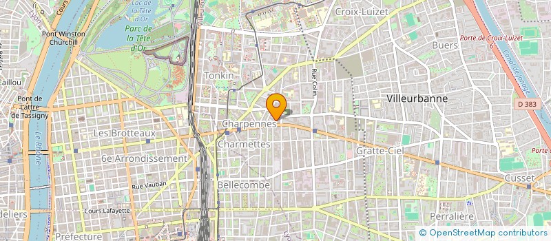 localisation de l'entreprise LRC à VILLEURBANNE
