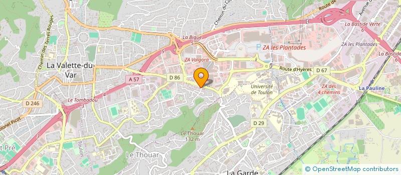 localisation de l'entreprise LRC DESIGN à LA VALETTE-DU-VAR