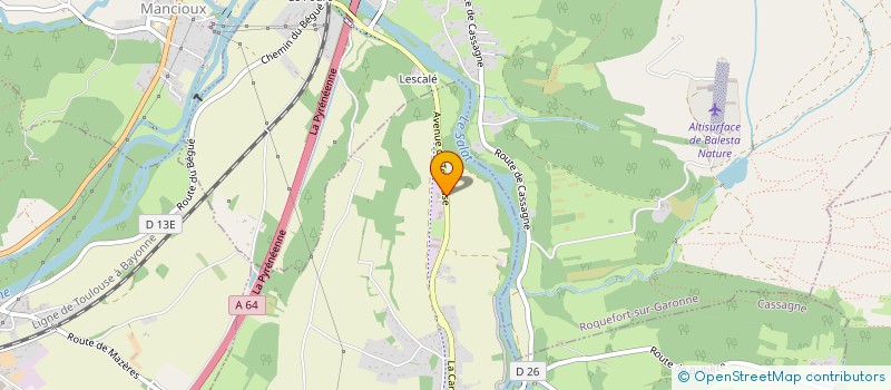 localisation de l'entreprise LRC - LIANTS ROUTIERS DU COMMINGES à SAINT-GAUDENS