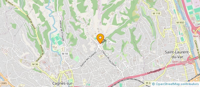 localisation de l'entreprise LRC NEGOCE à VALBONNE