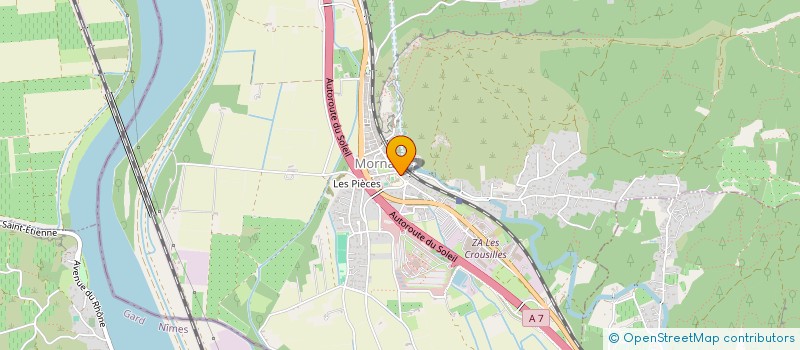 localisation de l'entreprise LRCD MORNAS  MORNAS