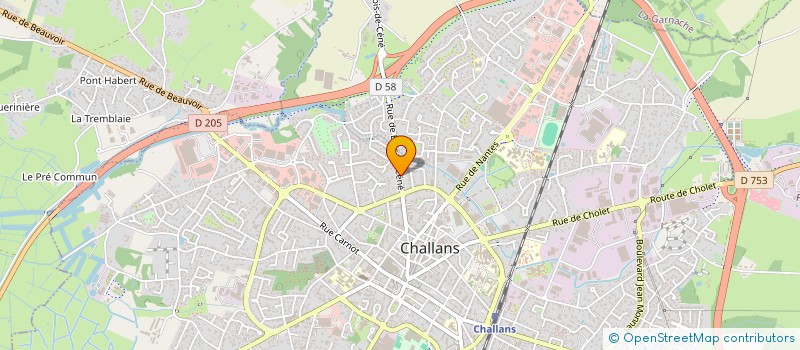 localisation de l'entreprise LRCOACHING à CHALLANS