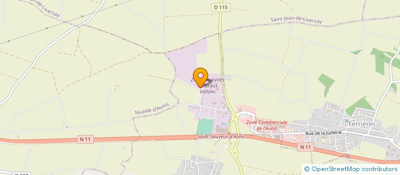 localisation de l'entreprise LRD  CHAMPAGNE-LES-MARAIS