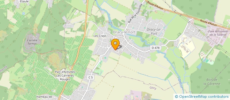 localisation de l'entreprise LRD SERVICES à DRACY-LE-FORT