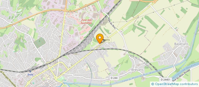 localisation de l'entreprise LRDC2023 à DOLE