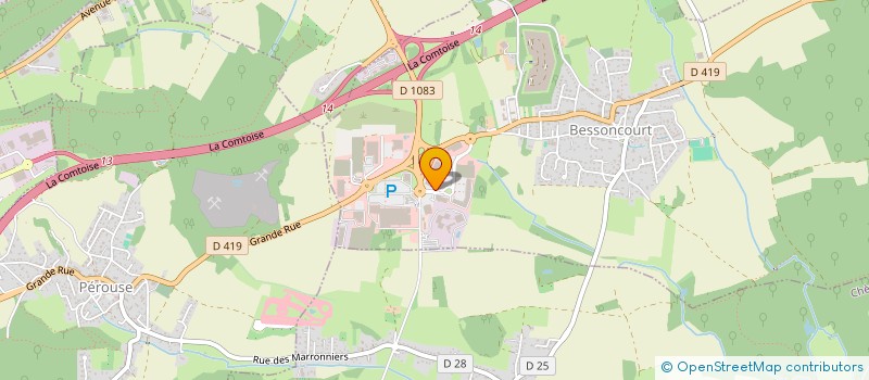 localisation de l'entreprise LRDML à BESSONCOURT