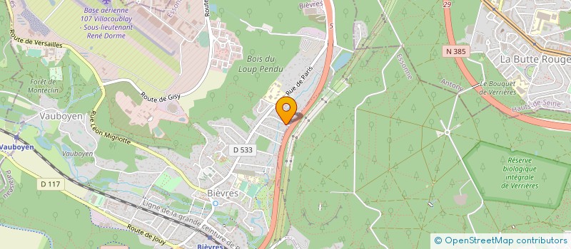 localisation de l'entreprise LRDV CONSULT  BIEVRES