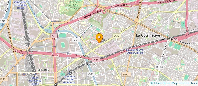 localisation de l'entreprise LRENOVA à SAINT-DENIS