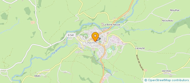 localisation de l'entreprise LREV  LAGUIOLE