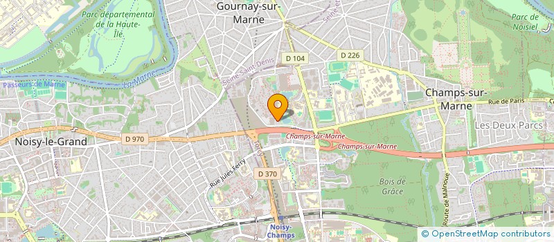 localisation de l'entreprise LRG BATIMENT à CHAMPS-SUR-MARNE