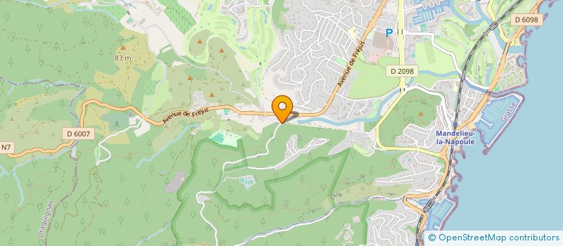 localisation de l'entreprise LRG IMMO à MANDELIEU-LA-NAPOULE