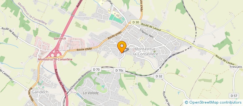localisation de l'entreprise LRG TELECOM  MONTASTRUC LA CONSEILLERE