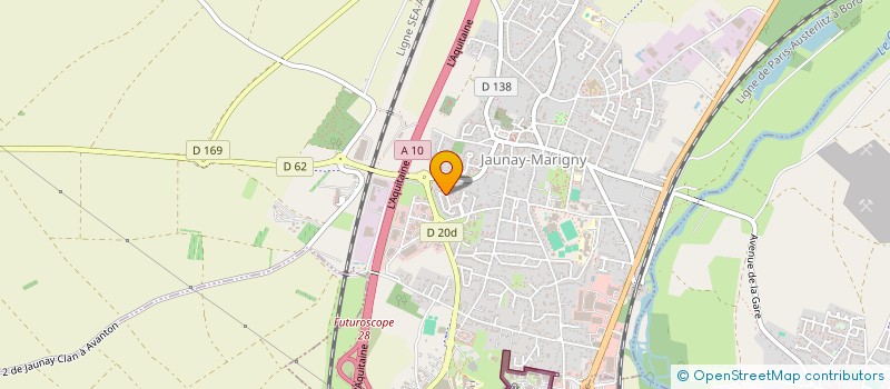 localisation de l'entreprise LRGF  JAUNAY-MARIGNY