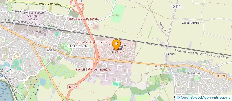 localisation de l'entreprise LRH PROSERVICES  AYTRE