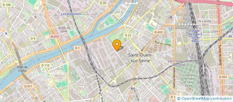 localisation de l'entreprise LRH TRANSPORT à SAINT-OUEN-SUR-SEINE