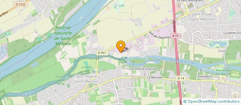 localisation de l'entreprise LRIC INVEST à SAINT-PRYVE-SAINT-MESMIN