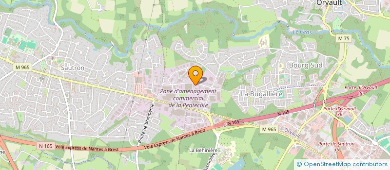 localisation de l'entreprise LRJM à ORVAULT