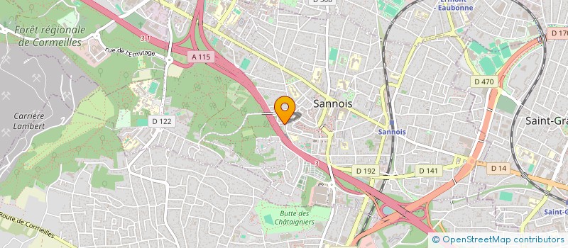 localisation de l'entreprise LRL BATIMENT à SANNOIS