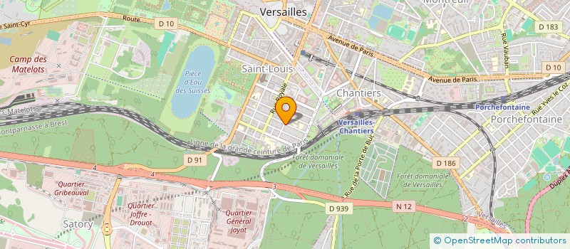 localisation de l'entreprise LRM à VERSAILLES