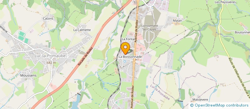 localisation de l'entreprise LRMC01  LUC-LA-PRIMAUBE