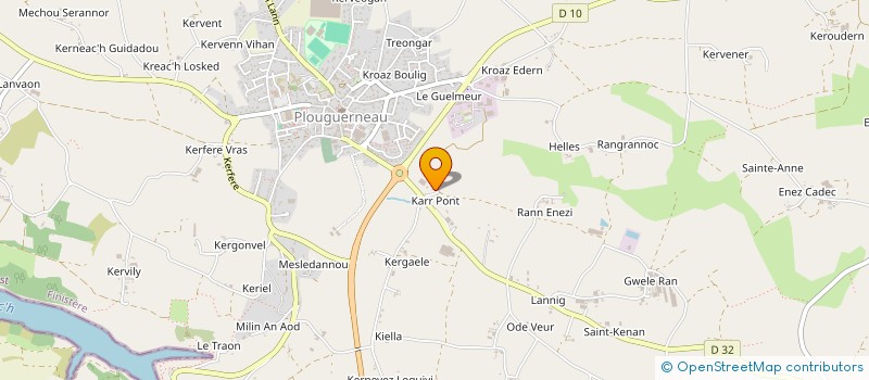 localisation de l'entreprise LRMCE à PLOUGUERNEAU