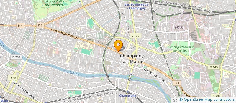 localisation de l'entreprise LRP à CHAMPIGNY-SUR-MARNE